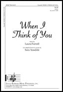 When I Think of You SATB choral sheet music cover Thumbnail